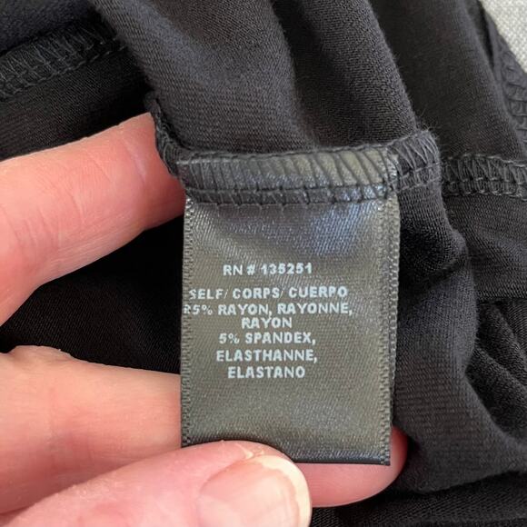 Fraiche by J Black Sleeveless Wide Leg V-Neck Capri Jersey Jumpsuit XS/Small - Picture 13 of 15